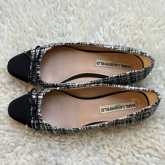 Karl Lagerfeld | tweed ballet flats Size 7 Excellent used condition. - Picture 6 of 11